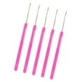 thumbnail image 3 of serony 5 Pieces Pulling Hook Needle Tools for Micro Ring Hair Extensions Rose Red, 3 of 8