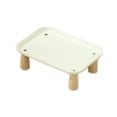 thumbnail image 5 of Fzaqwen Raised Pet Feeder Stand Cat Bowl Stand for Automatic Pet Feeder Pet Supplies CreamColor 24x17x8cm, 5 of 9