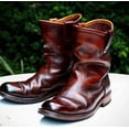 thumbnail image 4 of Zapatos casuales para hombre de tubo corto cuadrado de tacón bajo de color pulido, botas cortas de gran tamaño que combinan con todo, 4 of 4