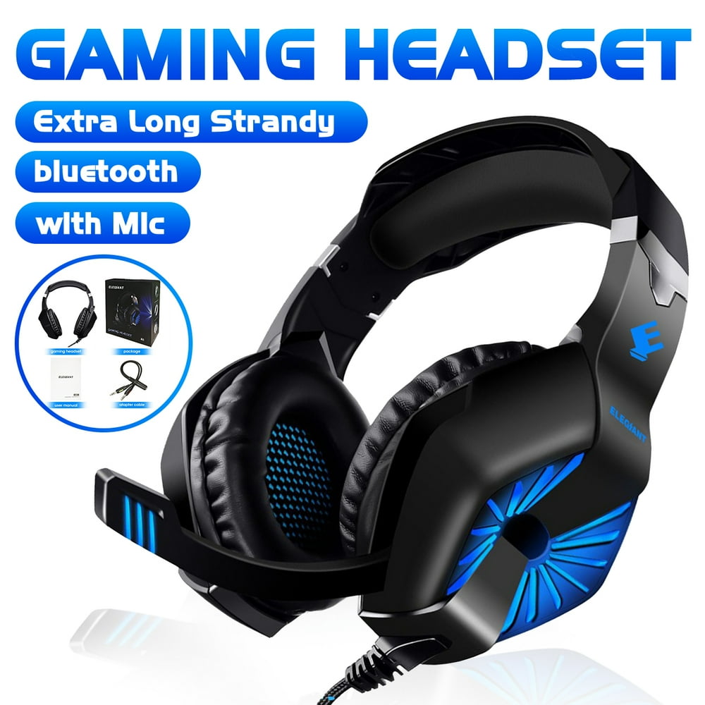 Gaming Headset, OverEar Headphones with Noise Cancelling Microphone
