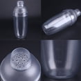 thumbnail image 4 of 700cc Anti-Fuite de Lait Transparent Boisson de Thé PC Résine Secouer Récipient Outil de Mélange Double Mesure Jigger pour Café Club Bar Usage Domestique, 4 of 9