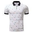 thumbnail image 1 of Blusa y camisa de manga corta con cuello vuelto para hombre, blusa informal con estampado de moda para hombre, blusa de manga corta con cuello vuelto para hombre, 1 of 8