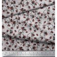 thumbnail image 2 of Soimoi Cotton Cambric Fabric Brush Stroke & Insect Printed Craft Fabric by The Yard 42 Inch Wide, 2 of 3