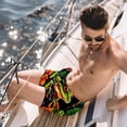 thumbnail image 2 of luoweisi Men's Beach Shorts Quick Dry Swim Trunks with Mesh Lining Frog M, 2 of 5