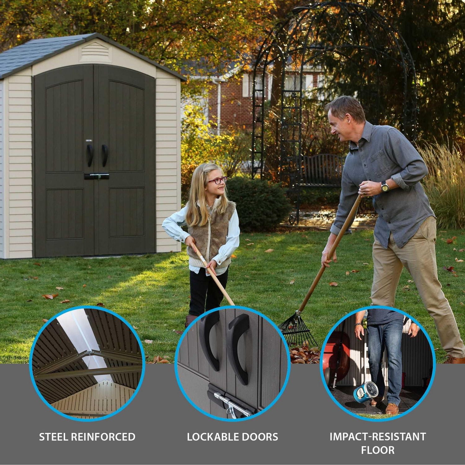 LIFETIME 7 Ft. x 4.5 Ft. Outdoor Storage Shed