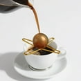thumbnail image 5 of Espresso Cooling Ball, Stainless Steel Espresso Ball Chiller with Stand,Rapid Frozen Espresso Ball for Espresso Coffee Beverages Lovers (1Pcs, Golden), 5 of 5