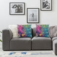 thumbnail image 2 of Acheng  Splash Ink Graffiti Throw Pillow Cushion Covers Color Background of Paint Splashes Decorative Square Accent Pillow Case Set Of 2 Two Sides Print 20x20in, 2 of 7
