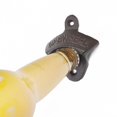 thumbnail image 2 of Queilt Cap opener for the wall Vintage "open here" Bronze, 2 of 4