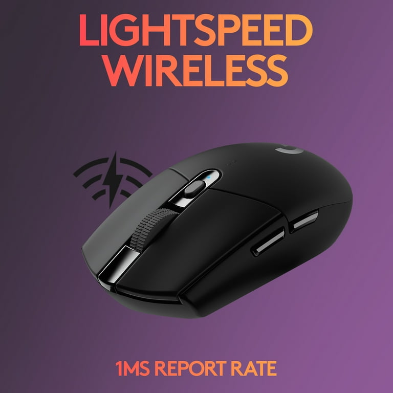 Wireless 12,000 Buttons, Gaming Logitech G305 Mouse, 6 DPI, Programmable Lightweight, Black