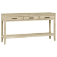 thumbnail image 5 of Hassch Console Table with Open Shelf and 3 Storage Drawers, 59.1" Farmhouse Foyer Table, Entryway Sofa Table for Living Room, Gray, 5 of 11