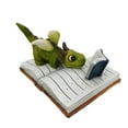 thumbnail image 2 of Figura Miniatura Soledad Escultura de Libro de Lectura Colección de Resina para Escritorio de Jardín, 2 of 7