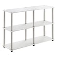 thumbnail image 1 of Pemberly Row Table Console Sans Outils avec Étagères en Finition Bois Blanc, 1 of 6