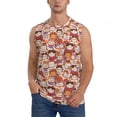 thumbnail image 1 of Balery Maneki-Neko Cats Camisetas sin mangas para hombre, absorbe la humedad y protege contra el mal olor.-X-Large, 1 of 7