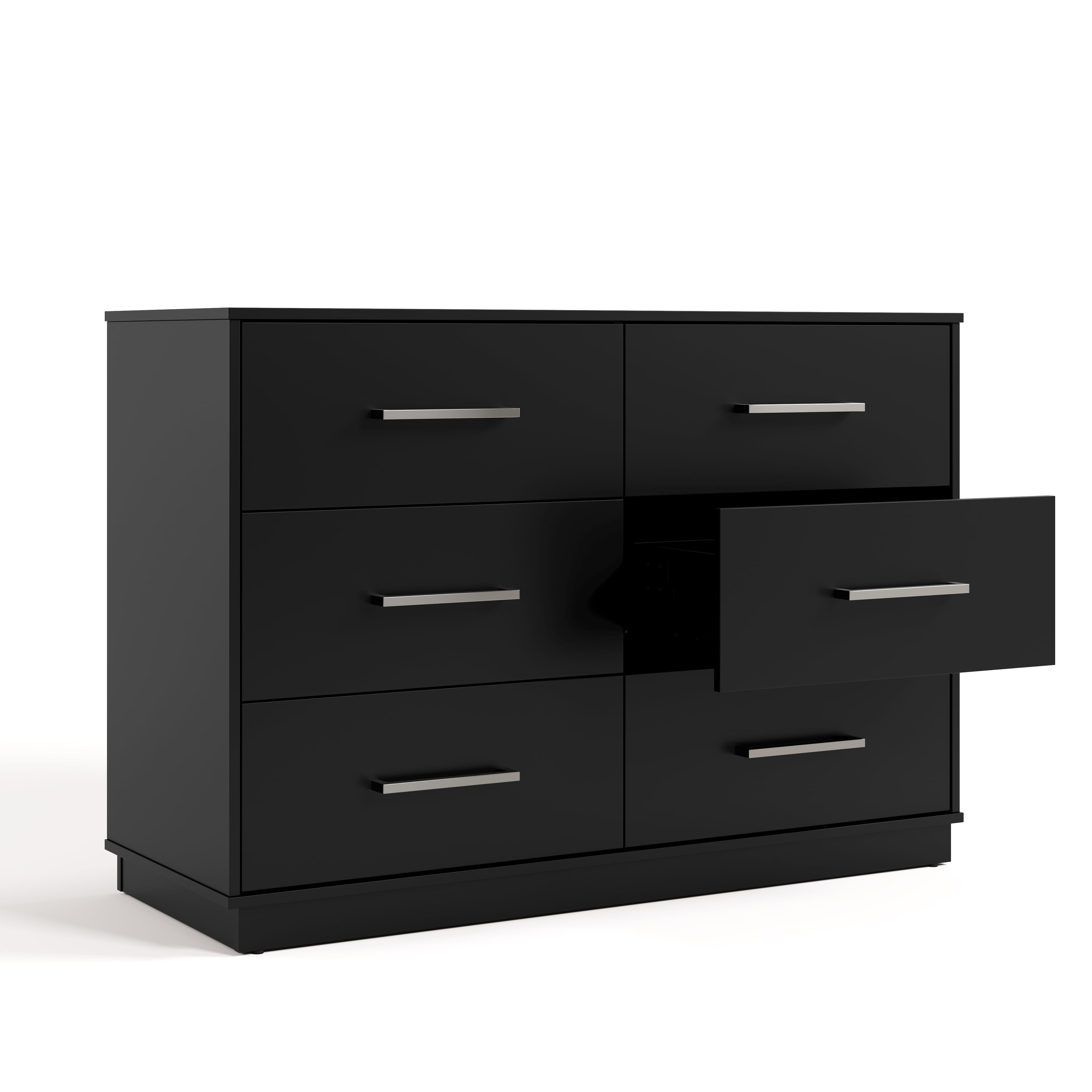 Graco Essentials 6 Drawer Nursery Double Dresser, Black