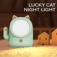 thumbnail image 4 of Luz De Noche De Gato De La Suerte, Luz De Noche Led, Lámpara De Noche Recargable Por Usb Para Dormitorio, Sala De Estar, Dormitorio, Habitación Infantil, Oficina Yuarrent HA026677-02, 4 of 5
