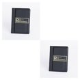 thumbnail image 1 of Bewildely Libro de almacenamiento de monedas de PVC, portátil, Color sólido, 10 páginas, 120 rejillas, alta transparencia, a prueba de Negro 2piezas, 1 of 6