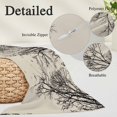 thumbnail image 3 of Beige Black Branches Throw Pillow Covers, Botanical Dead Tree Birds Soft Breathable Pillow Cases with Invisible Zipper for Sleeping, Toddler Pillowcases for Couch Bed Sofa Chair 12x20 Inches, 3 of 9