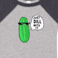 thumbnail image 4 of Inktastic Just Dill with It Chill Dill Pickle in Sunglasses Boys or Girls Baby Bodysuit, 4 of 5