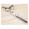 thumbnail image 3 of 6 Inch Professional Hair Thinning Scissors with Precision Control and Leather Case for Barbers, 3 of 4