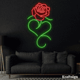 thumbnail image 4 of Craftnamesign Rose Flower Neon sign, Flower Shop Decor, Rose Lover Gifts, 4 of 4