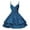 Blue, variant on Women's Suspender Evening Dress Sequined Dress Solid Color Banquet Small Dress