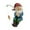 C, variant on SLYNSHome Garden Gnome Statue Decoration,Welcome Gnome Figurine Ornament for Indoor Outdoor Home Patio Yard Lawn Gnome Lovers & Fairy Garden Accessories