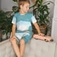 thumbnail image 4 of Fotbe Bathtub with Soap Bubbles Pijama Estampada de 2 Piezas para Niños – Ropa de Dormir de Manga Corta Cómoda para Niños y Niñas, Camiseta y Shorts de Algodón-3X-Large, 4 of 6