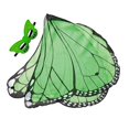 thumbnail image 2 of Ala de mariposa Hugo Cape Costume Photo Prop Cosplay Angel Elf Verde, 2 of 8