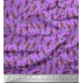 thumbnail image 1 of Soimoi Polyester Crepe Fabric Lavender Floral Printed Fabric 1 Yard 52 Inch Wide, 1 of 3