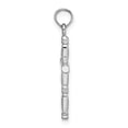 thumbnail image 2 of Auriga 14K White Gold 3-D Polished Cross Charm for Women (L-24.3 mm ), 2 of 6