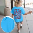 thumbnail image 2 of kpoplk Girls Short Sleeve T Shirts Casual Crewneck Fashion Tees Kids Summer Tops 5-14 Years(Sky Blue,7-8 Y), 2 of 6