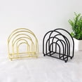 thumbnail image 3 of ERDOUY 2pcs Napkin Holder, Simple Design Metal Napkin Holders Upright Decorative Napkins Holder for Home Kitchen Table, Black, 3 of 4