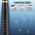 thumbnail image 4 of Tooth Cleaner Plaque Remover Tool Kit - 2 in 1 Tartar Remover & Electric Toothbrush - Dental Care for Home 100% Proven Safe, 5 Modes, Oral Mirror, Cleaning Head, Black, 4 of 13