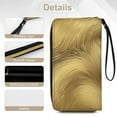 thumbnail image 5 of Womens Wallet Bifold Ladies Cluth Bag Wristlet Wrist Strap Long Purse Gold Gradient Design, 5 of 6