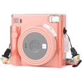 thumbnail image 1 of Protective Clear Case for Fujifilm Instax Square SQ1 Instant Film Camera, Crystal Hard PC Cover for Instax Square SQ1 with Removable Rainbow Shoulder Strap, 1 of 7