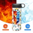 thumbnail image 6 of Uemuo Cartoon Monster Trucks Print 18oz Sports Insulated Kettle, Water Bottle, Outdoor Sports Bottle, Insulated Hydration Bottle with Handle & Flip Straw, 6 of 8