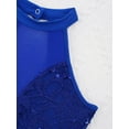 thumbnail image 4 of iEFiEL Girls Floral Lace Sequins Ballet Leotard Mesh Lyrical Latin Dance Dress, 4 of 7