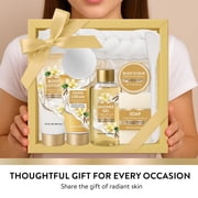 Spa Luxetique Bath Gift Sets for Women, 8 Pcs Vanilla Scent Self Care Kits Gifts for Mom