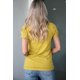 thumbnail image 1 of ABPHQTO Camiseta de mujer con estampado de mezcla azteca amarilla, 1 of 5