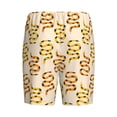 thumbnail image 2 of Lsque Hand Drawn Snake Mens Sleep Pajama Shorts,Short Pajama Pants, Cotton Ultra-Soft Knit-Medium, 2 of 9