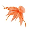 thumbnail image 3 of QUOTAY Women's Fashion Headbands Fascinator Flower Hair Rose Headpiece for Wedding Party Hats for Women Z03_Orange,One Size, 3 of 3