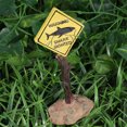 thumbnail image 2 of Cartoon Resin Small Display Warning Signs Fish Tank Adornment Aquarium Resin Landscape Decoration (CH546 Yellow Card), 2 of 7