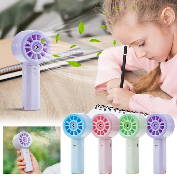 CYMMPU Lightweight Travel Fan Long Runtime Cordless Usb Humidifying Mist Function for Beach Outings, Yard Barbecues and Camping Stops