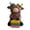 B, variant on Highland Cow Figurine with flower - Resin Scottish Cow Statue, Cute Gnome-Themed Desk Decor for Book Shelf, Tiered Tray, Home, Office, and Garden