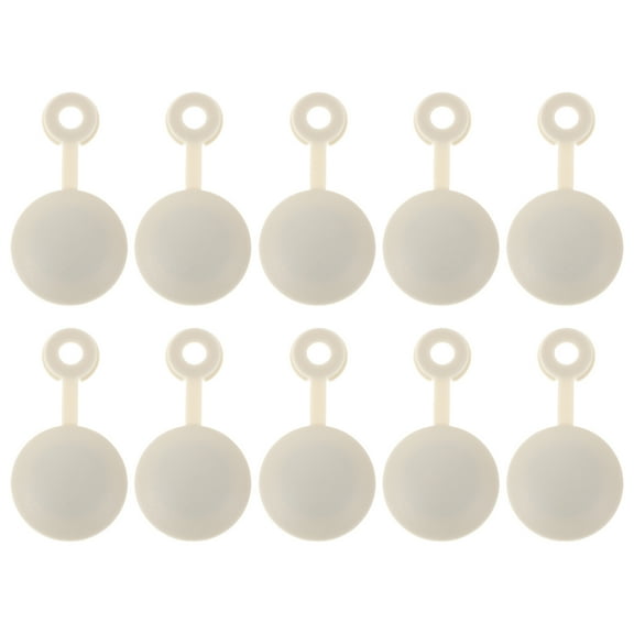 LABELEPH 10Pcs Flip Top Plastic Screw Caps Enhance Aesthetics Business Vehicle Interior 1.73X0.85X0.04in