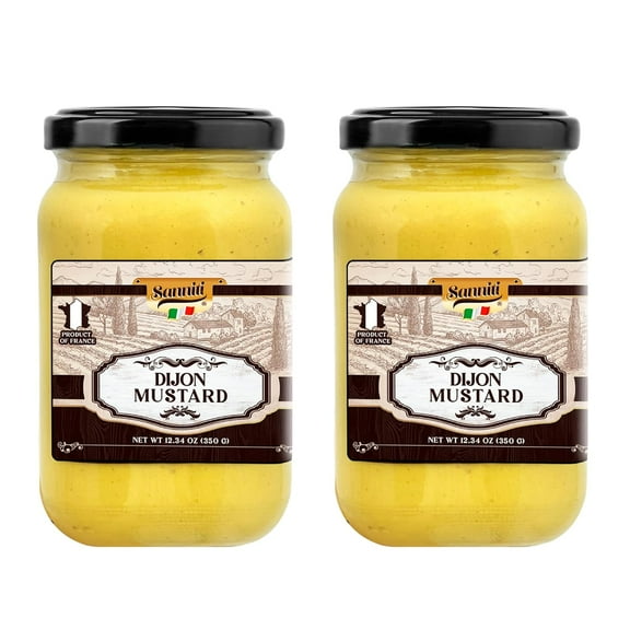 Sanniti Dijon Mustard, 12.34 oz Jar, Pack of 2