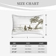 thumbnail image 4 of Lsque Cowboys Riding A Horse Near A Tree Pattern Pillow Case – Soft & Cozy Throw Pillow Cover, Hypoallergenic Cushion Case for Sleeping Women with Envelope Closure-16"x24", 4 of 6