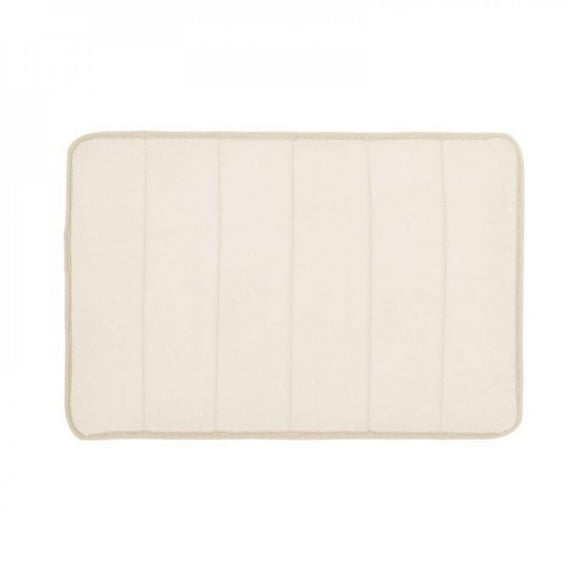Daxin Absorbent Bath Mat,Small Memory Foam Bathroom Non Slip Bath Rug Beige Shower Decor Accessories