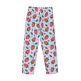 thumbnail image 4 of Kdxio Strawberries Print Men's Sleep Pajama Pant Lounge Pants with Pockets, 4 of 8
