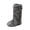 Dark Gray, variant on Xfvqtps Womens Faux Fur Boots Winter Fluffy Long Furry Boots Outdoor Fuzzy Knee-High Boots